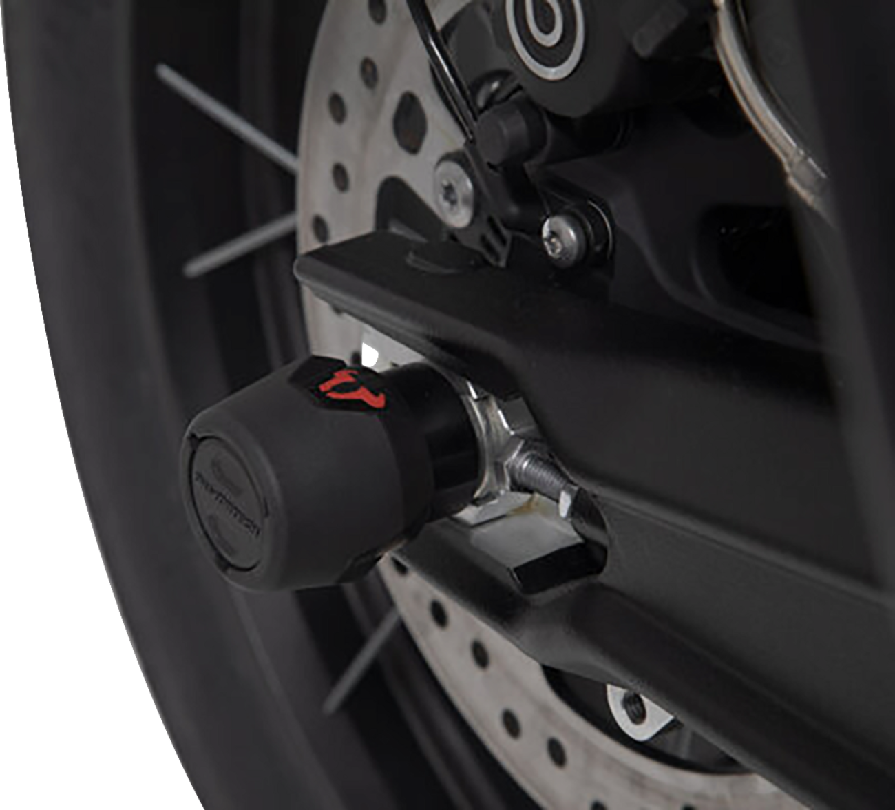 SW-Motech Axle Sliders - Rear - Set - Triumph Tiger