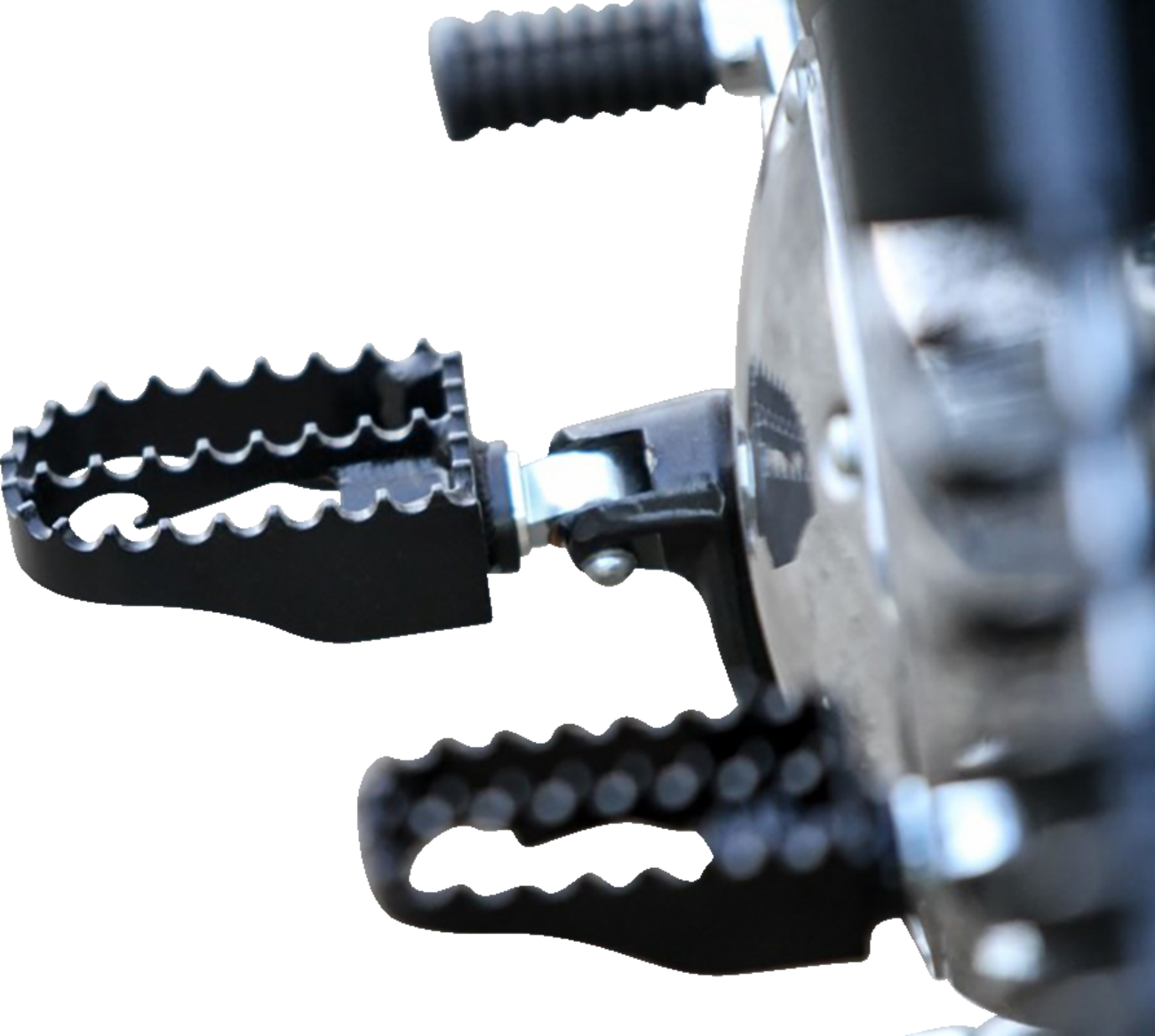 Burly Brand MX Foot Pegs - Driver/Passenger - Black