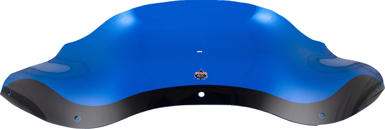 Klock Werks Kolor Flare® Windshield - 8" - Blue - '98-'13 FLTR