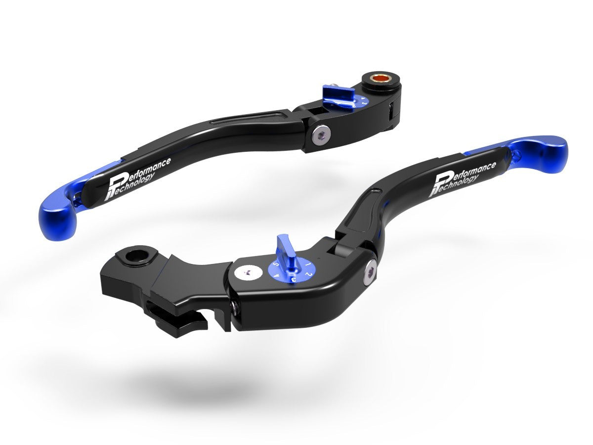 Ducabike DBK LEA05 Brake / Clutch Adjustable Levers Eco GP 2 - BLACK-BLUE