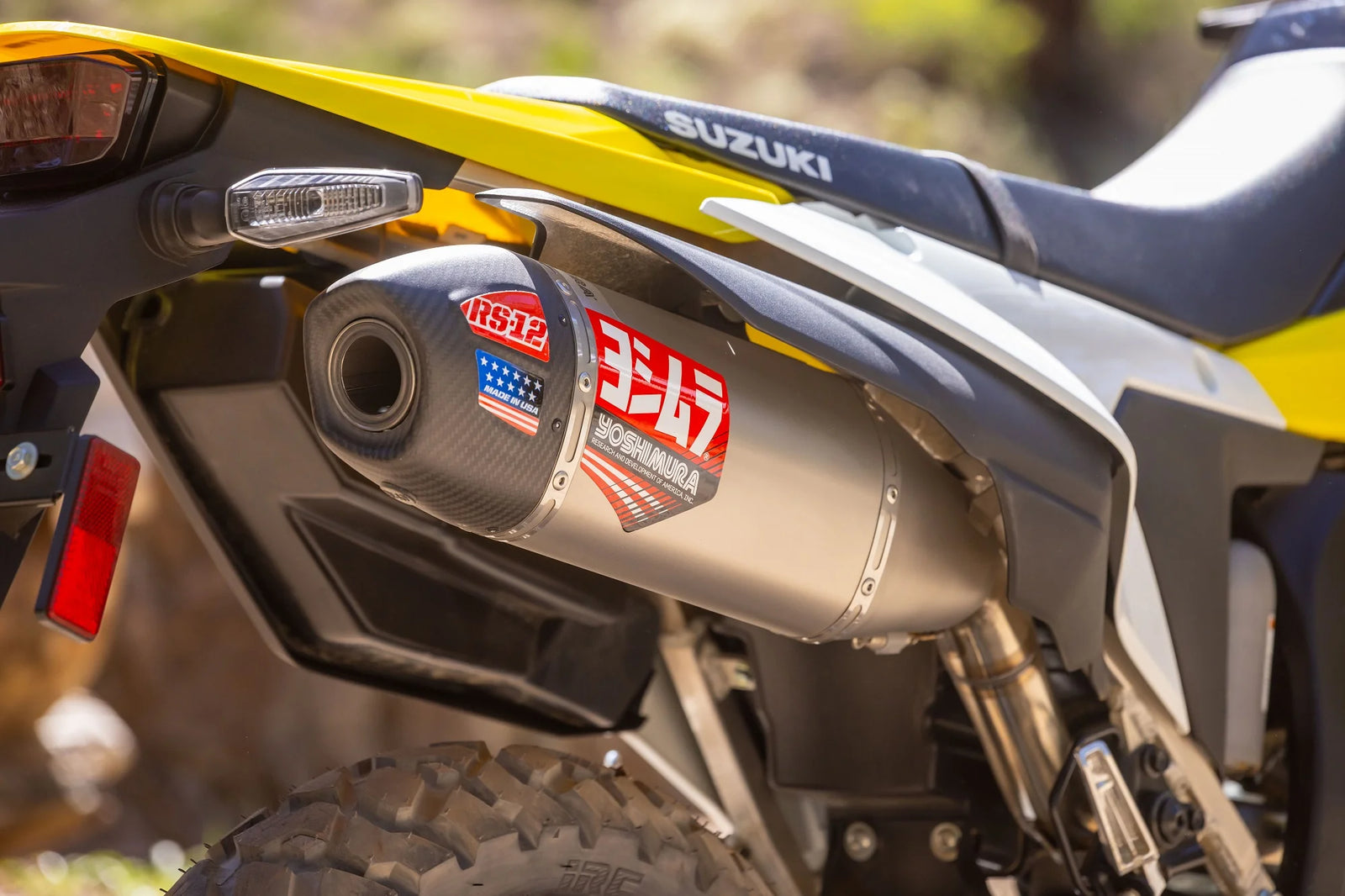 Yoshimura DR-Z4 S/Sm 25-26 Race RS-12 Stainless Full Exhaust, W/ Stainless Muffler