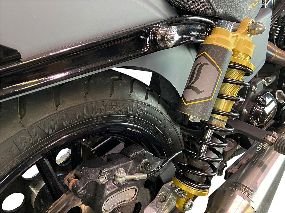 Legend Suspension REVO ARC Piggyback Shocks - 13" - Standard - Gold - '99-'17 Dyna