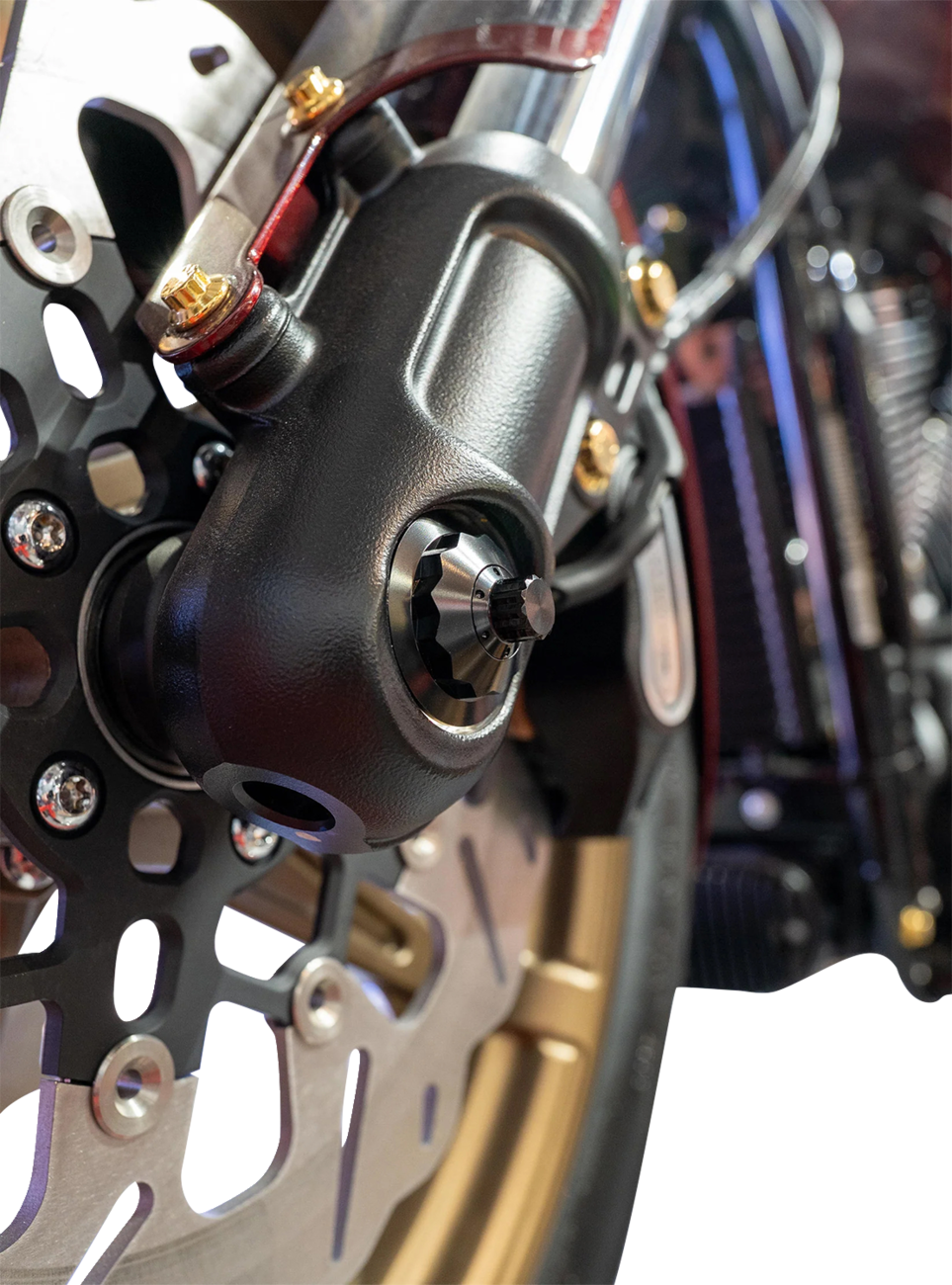 Paul Yaffe Bagger Nation Standard 12 Point Front Axle Cover Kit For Y-Axle Rod