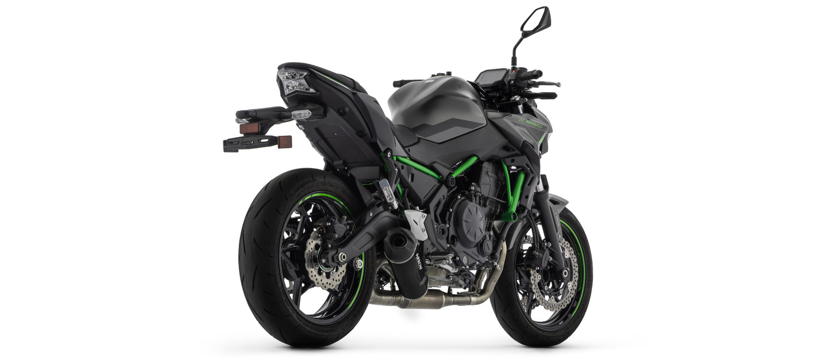 Full System With Indy Race Evo Aluminium Dark" Slip On"
