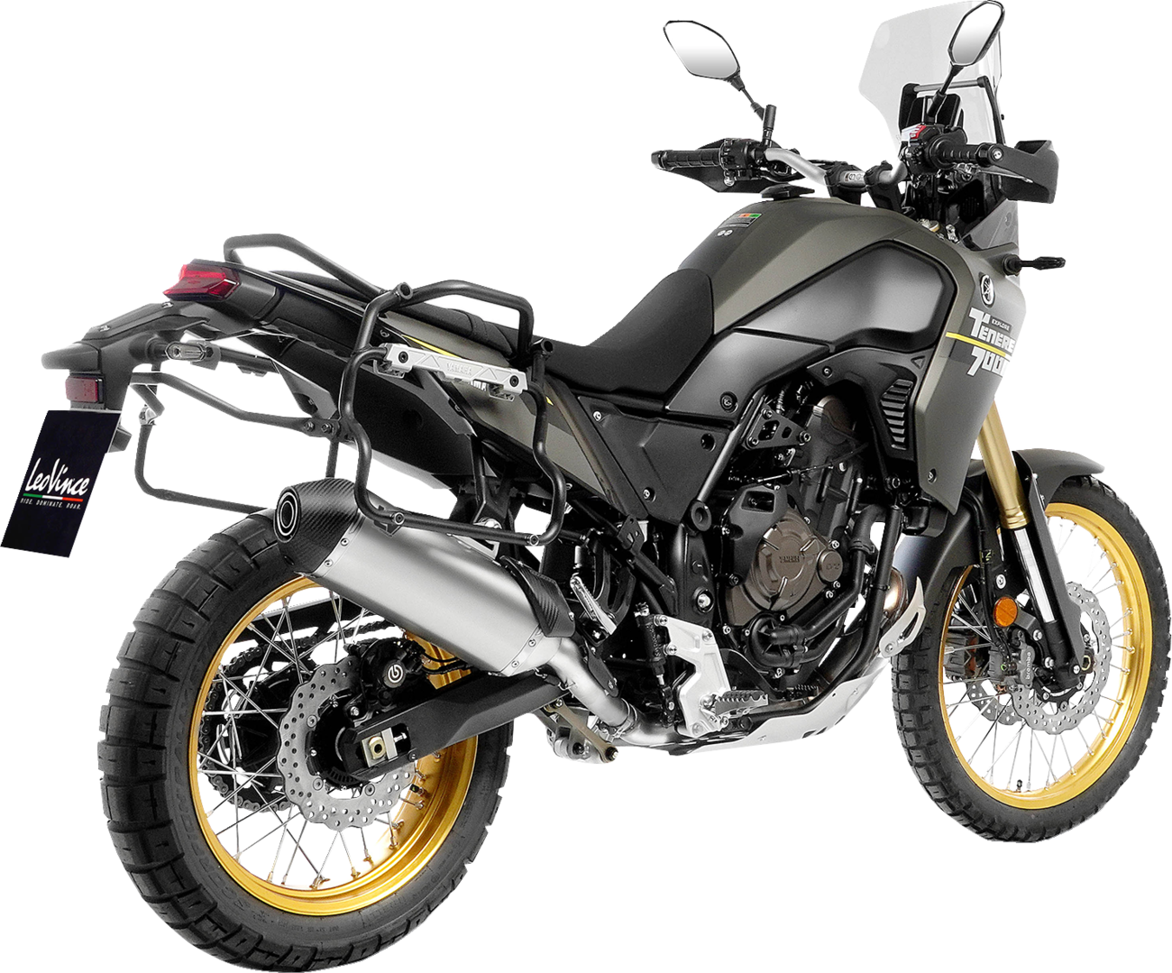 LeoVince LV-14 Slip-On Muffler - Titanium - Yamaha Tenere 700