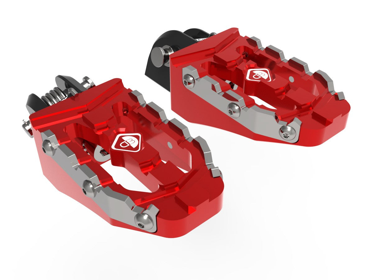 Ducabike DBK KPDM11 BMW R1300GS Off-Road Pilot Footpegs Kit - RED