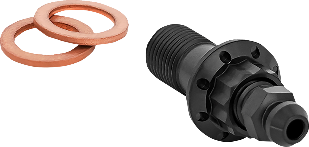 Arlen NESS Banjo Bolt With Bleeder - 10 MM - Black