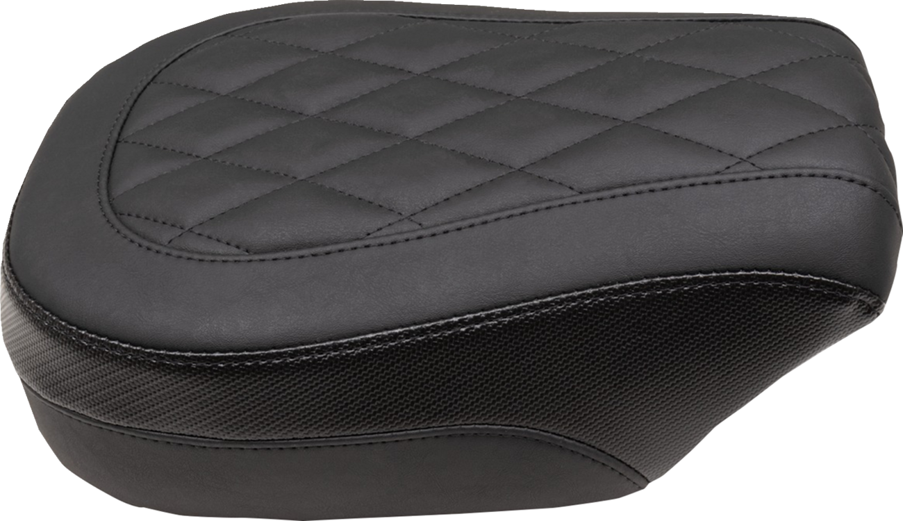 Mustang Solo Touring Seat - Passenger - Black - Diamond Stich - Chief '22-'23