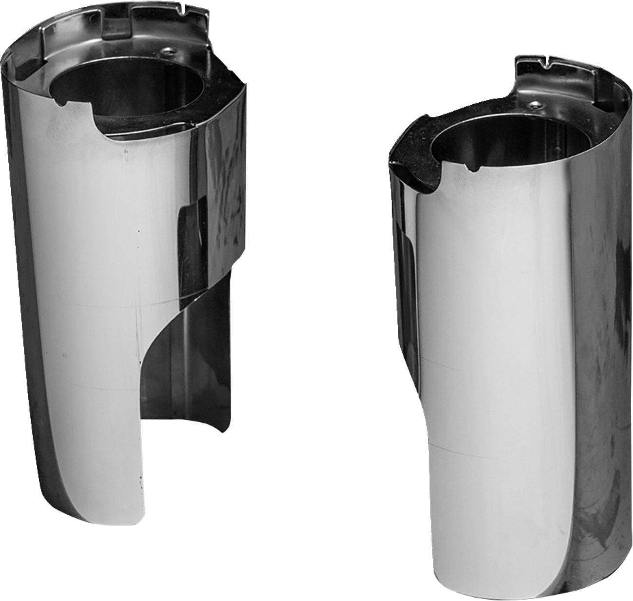 Arlen NESS Fork Boot Cover - Chrome - Smooth