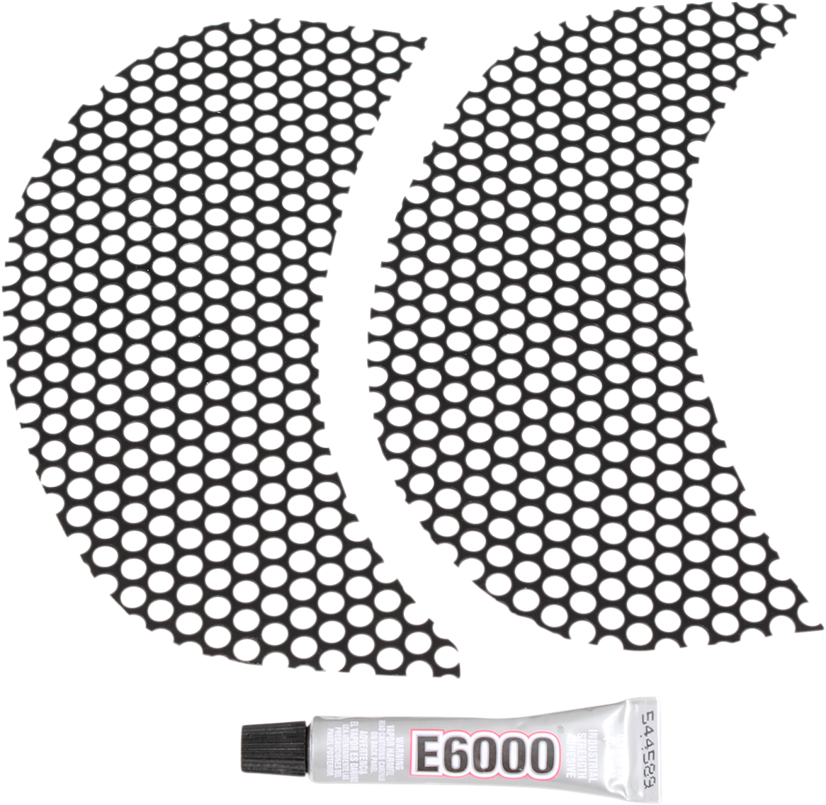 Klock Werks Fairing Vent Screen - Round - Black - FLTR
