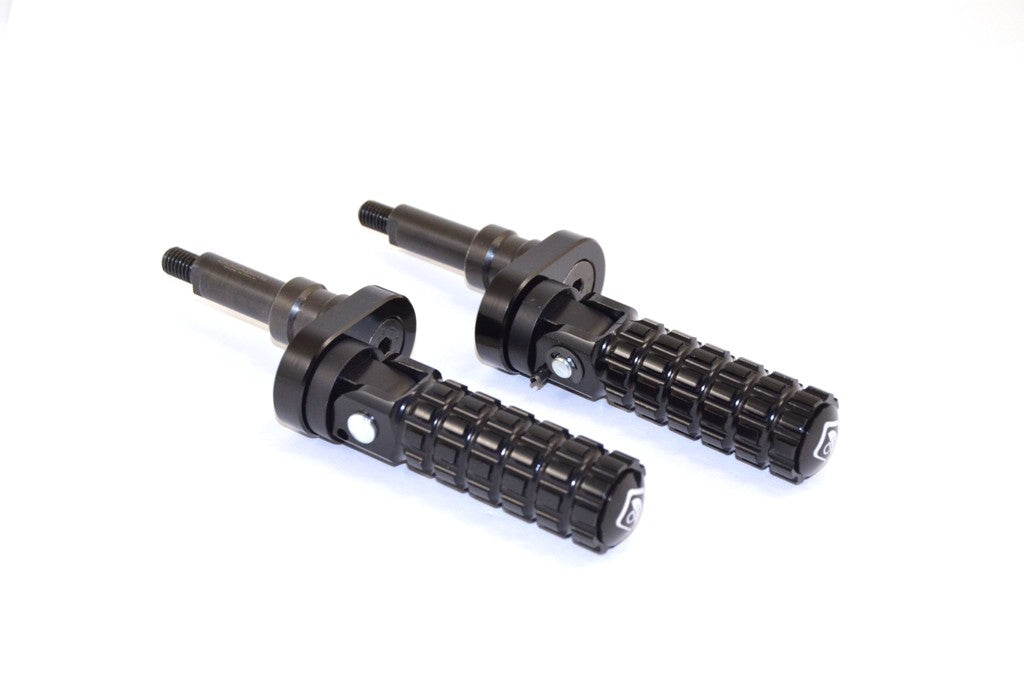 Ducabike DBK PPSCRA01 Adjustable Foot Pegs Scrambler - BLACK