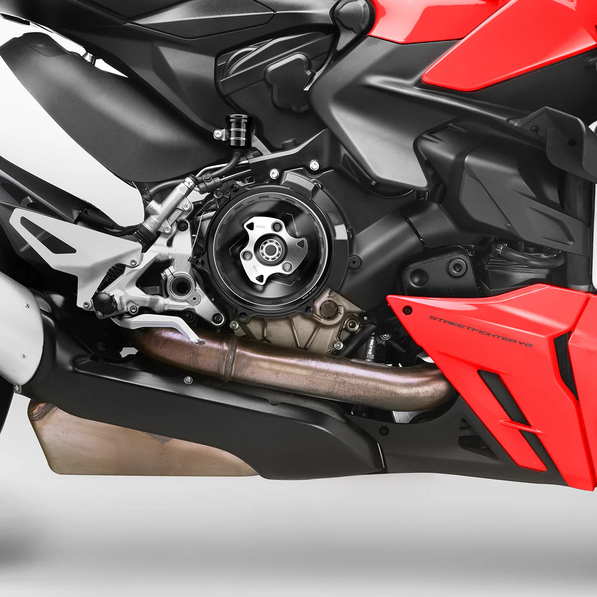 Rizoma Clear Clutch Cover Kit For Ducati Streetfighter V2
