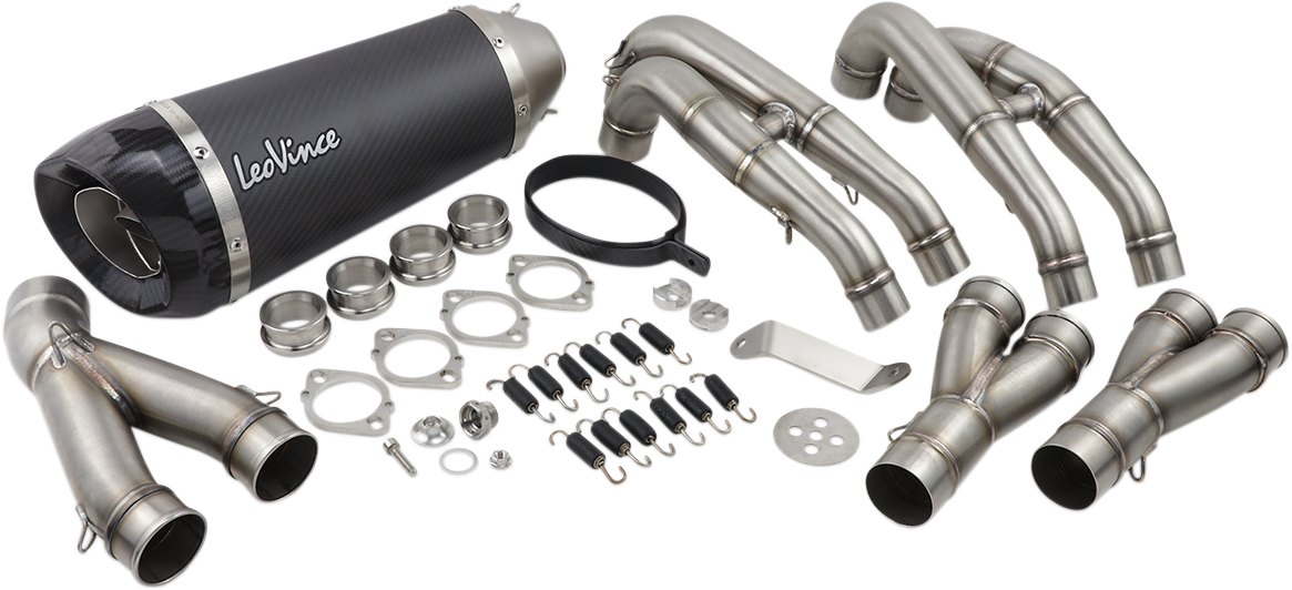 LeoVince Factory S Exhaust - Carbon Fiber - YZF-R6