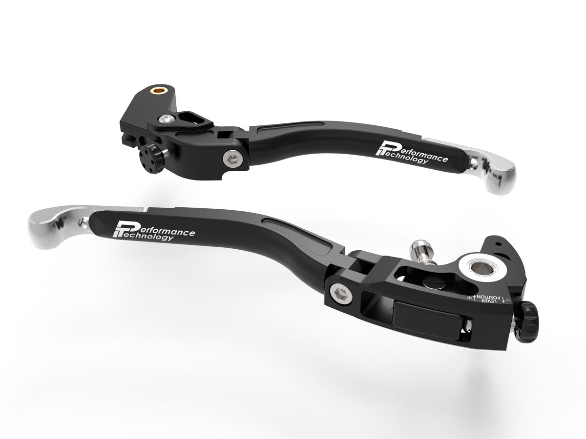 Ducabike DBK L24 Evo Suzuki Brake + Clutch Adjustable Levers - BLACK-SILVER