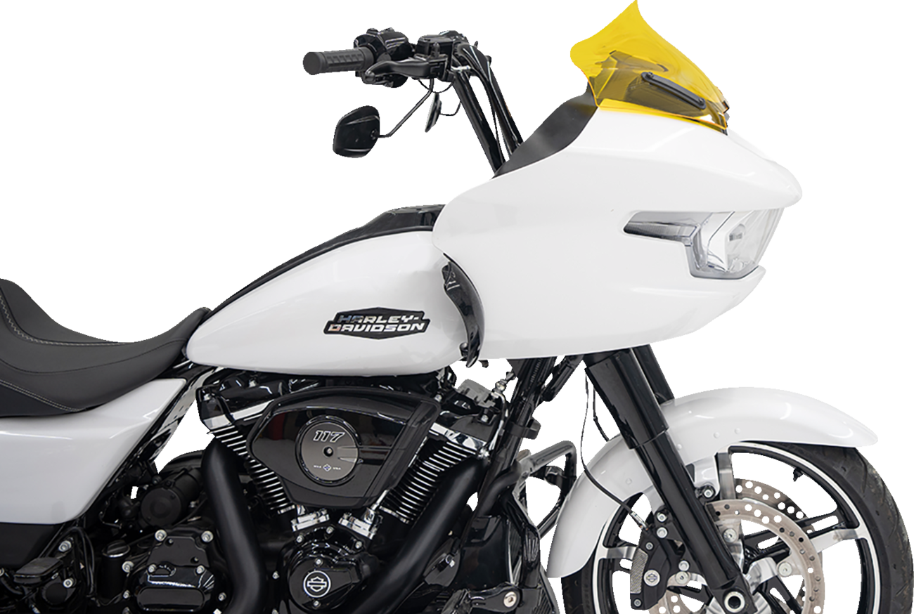 Klock Werks Kolor Flare® Windshield - 10" - Yellow - '23-'25 FLTRX