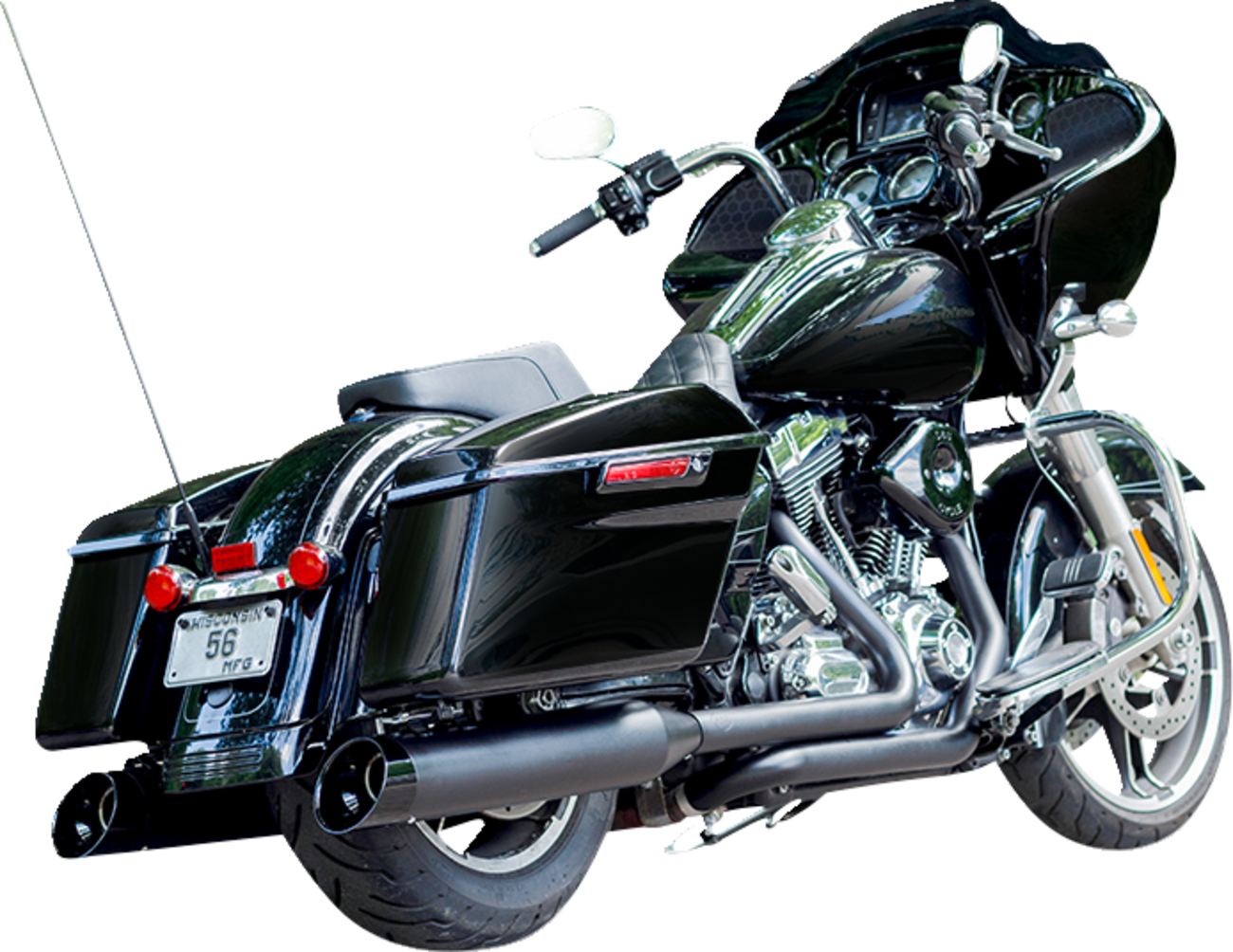 S&S Cycle 4-1/2" Black MK45 Cutlass Performance Mufflers
