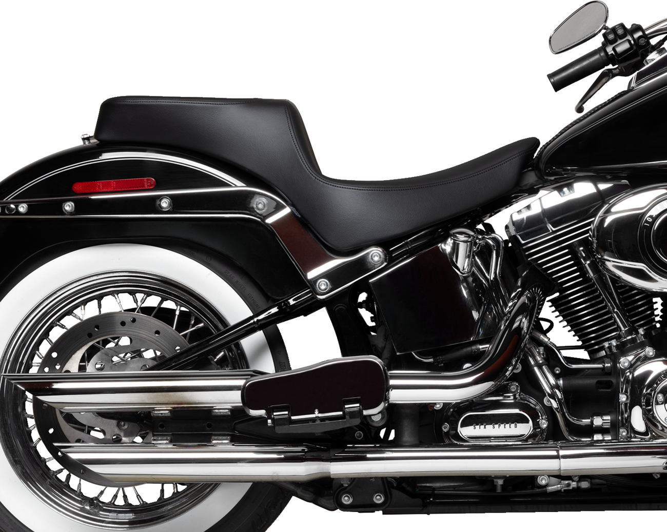 Drag Specialties Seats Performance Predator 2-Up Seat - Solar Leather - Smooth - FL '00-'17