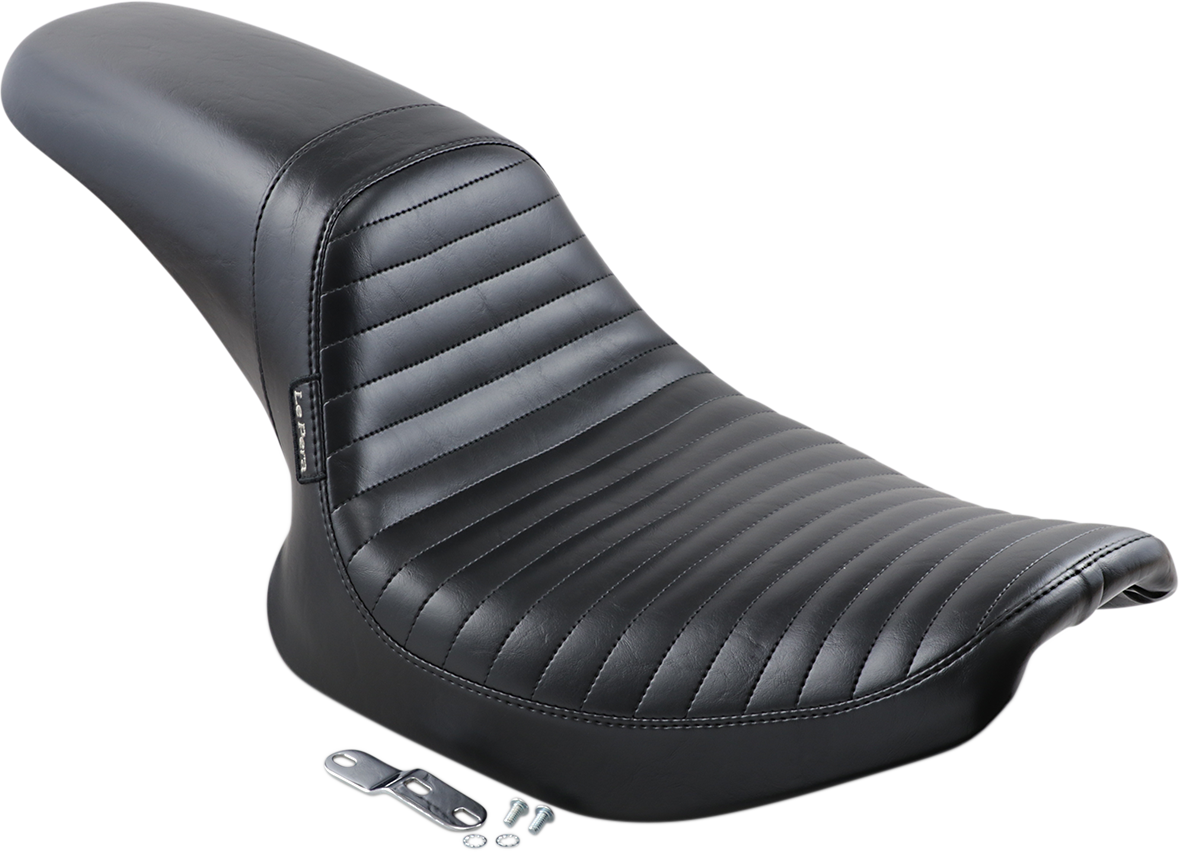 Le Pera Daytona Sport Seat - Pleated - Black - FXR '82-'00