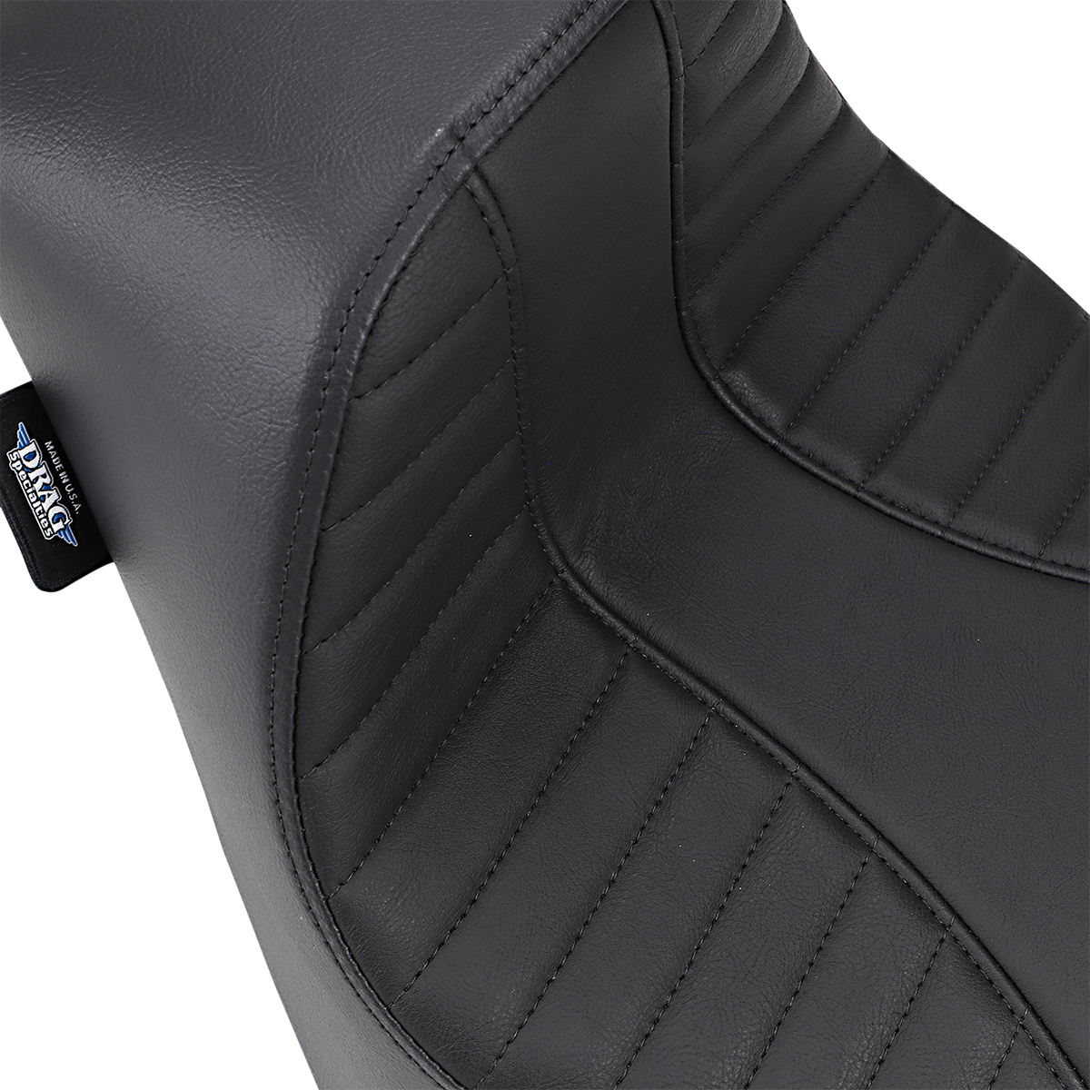 Drag Specialties Seats EZ-Solo Seat - Scorpion Stitch - Vinyl - FL/FX '18-'22