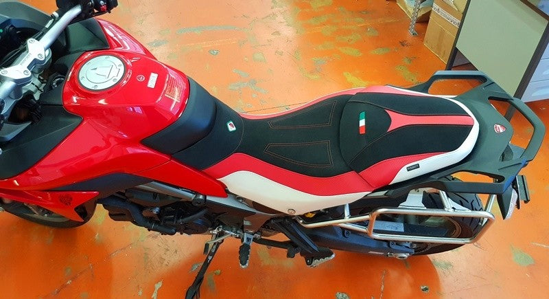 Ducabike DBK Csmtsc95 MTS 950 Comfort Seat Cover - BLACK-RED-WHITE
