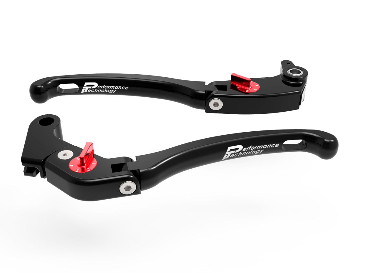 Ducabike DBK LE11 Brake / Clutch Adjustable Levers Eco GP 1 - BLACK-RED