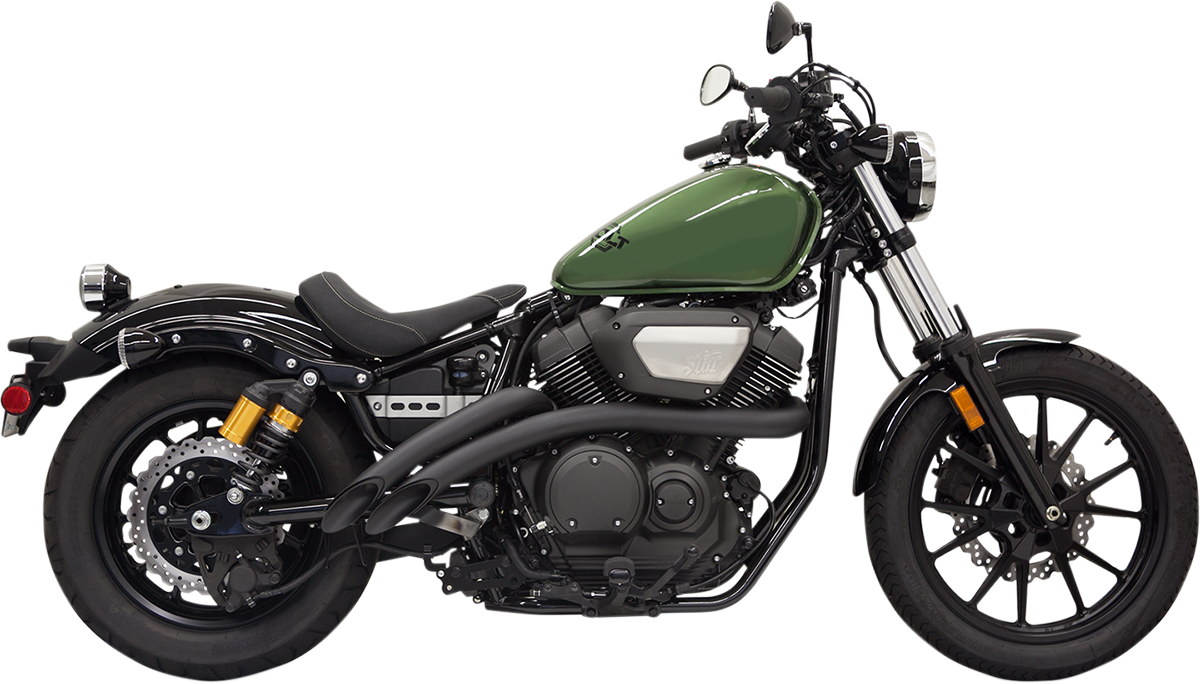 Bassani Xhaust Sweeper Exhaust - Black - Bolt