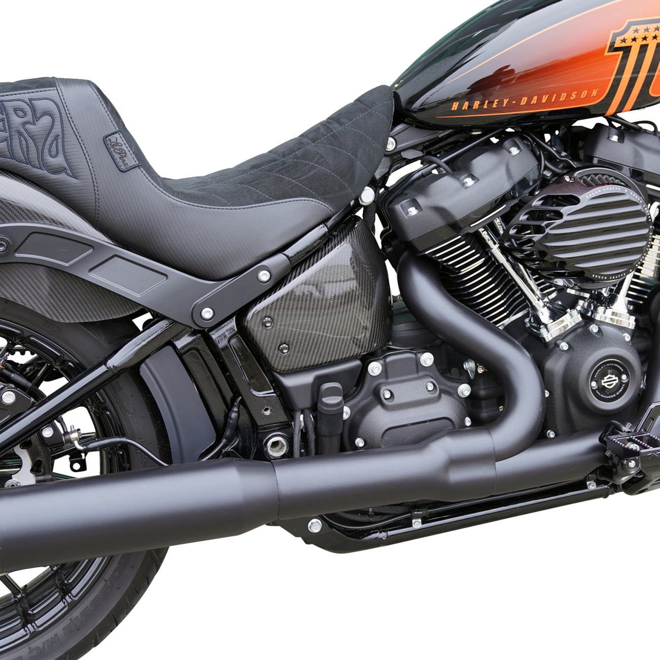 Arlen NESS Side Covers - Carbon Fiber - HD Softail '18-'24