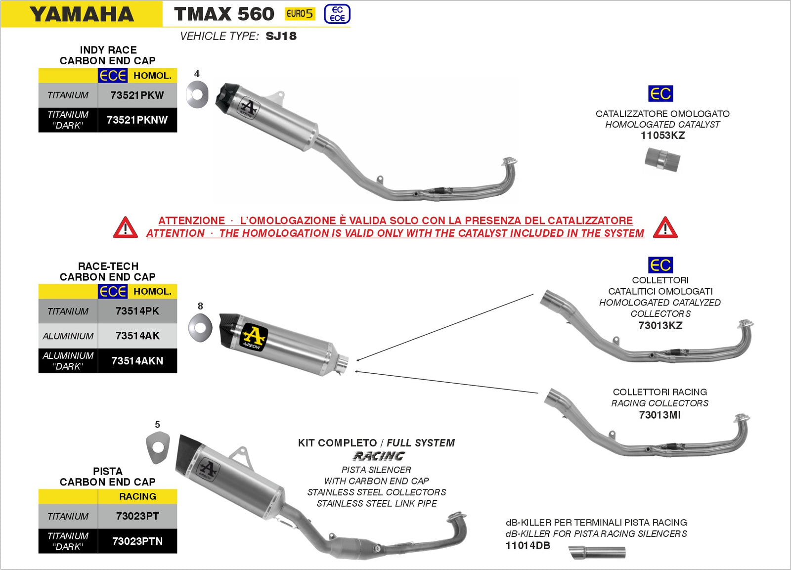 Arrow 11053KZ Catalytic Converter Kit