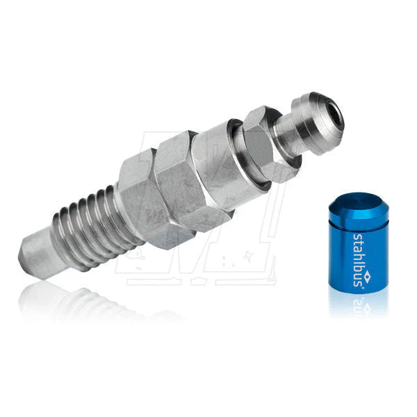 Stahlbus Quick Bleeder Valve With Dust Cap For Brembo - Blue