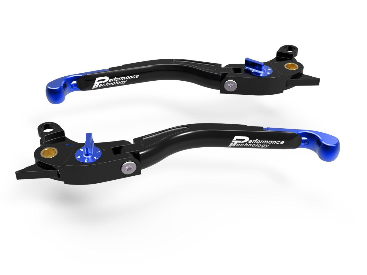 Ducabike DBK LEA02 Brake / Clutch Adjustable Levers Eco GP 2 - BLACK-BLUE