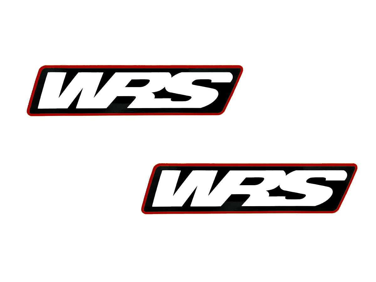 WRS Windscreen Stickers Motogp Team Version Set Of 2 - RED / 130mm