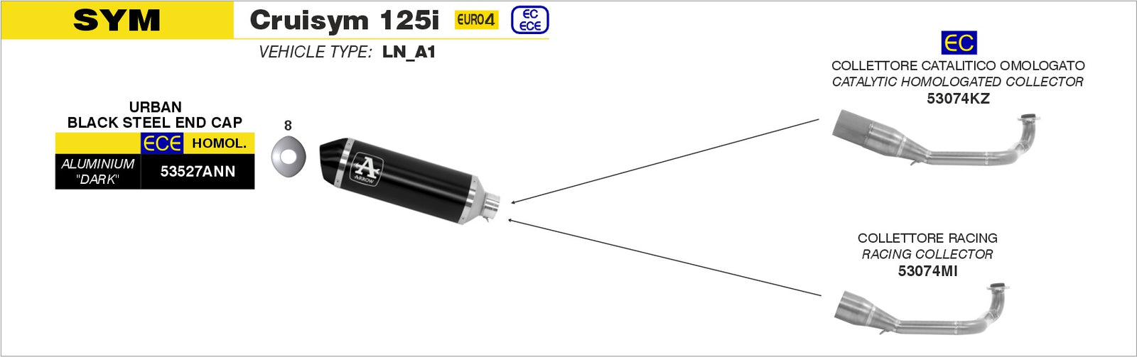 53527ANN Urban Aluminium Dark Slip On With Dark End Cap