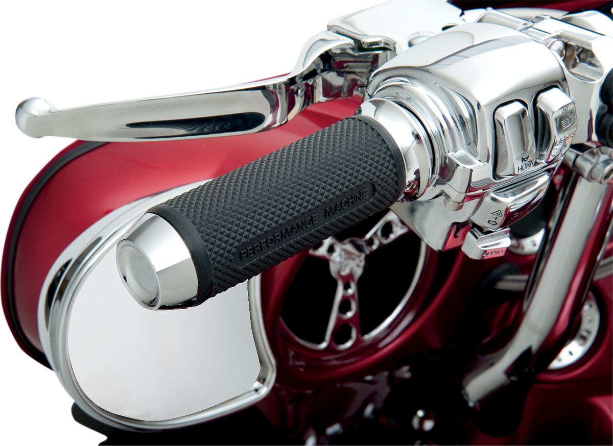 Performance Machine (PM) Elite Custom Grips - TBW - Chrome