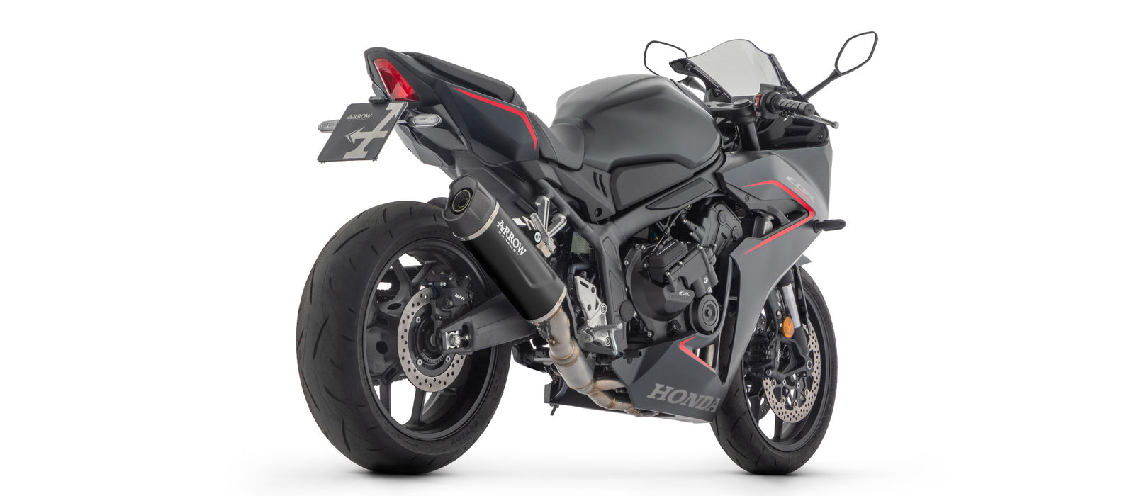Full System With Indy Race Evo Aluminium Dark" Slip On"