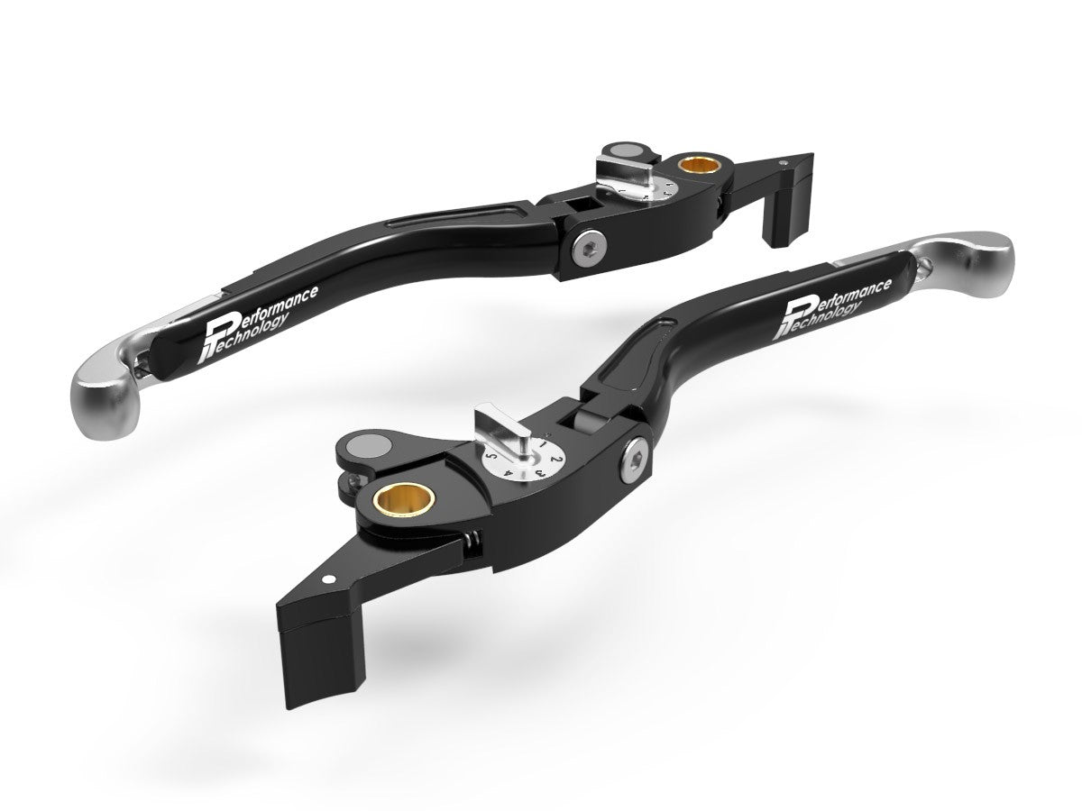 Ducabike DBK LEA07 Brake / Clutch Adjustable Levers Eco GP 2 - BLACK-SILVER