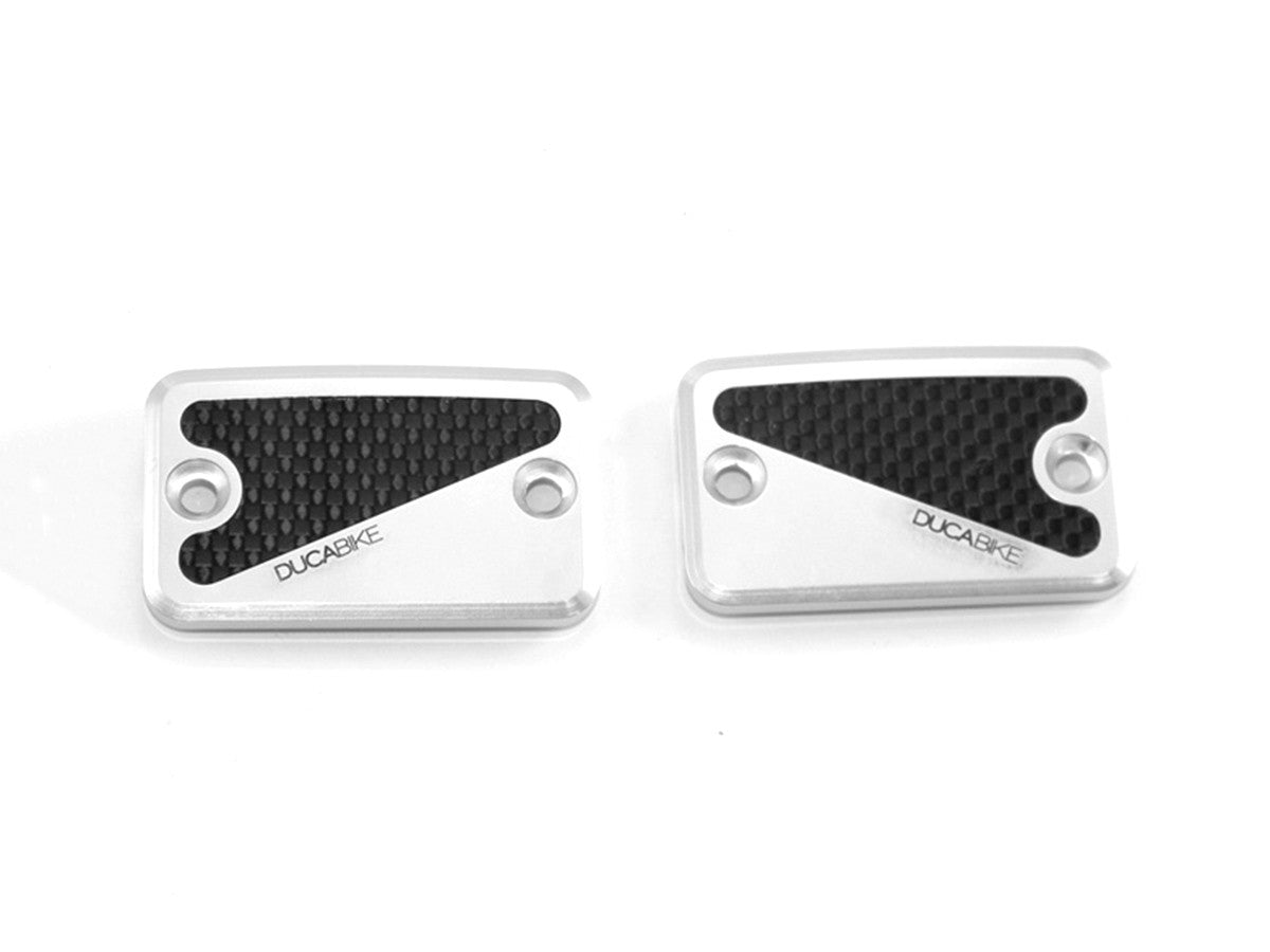 Ducabike DBK TLS06 Fluid Reservoir Caps - SILVER