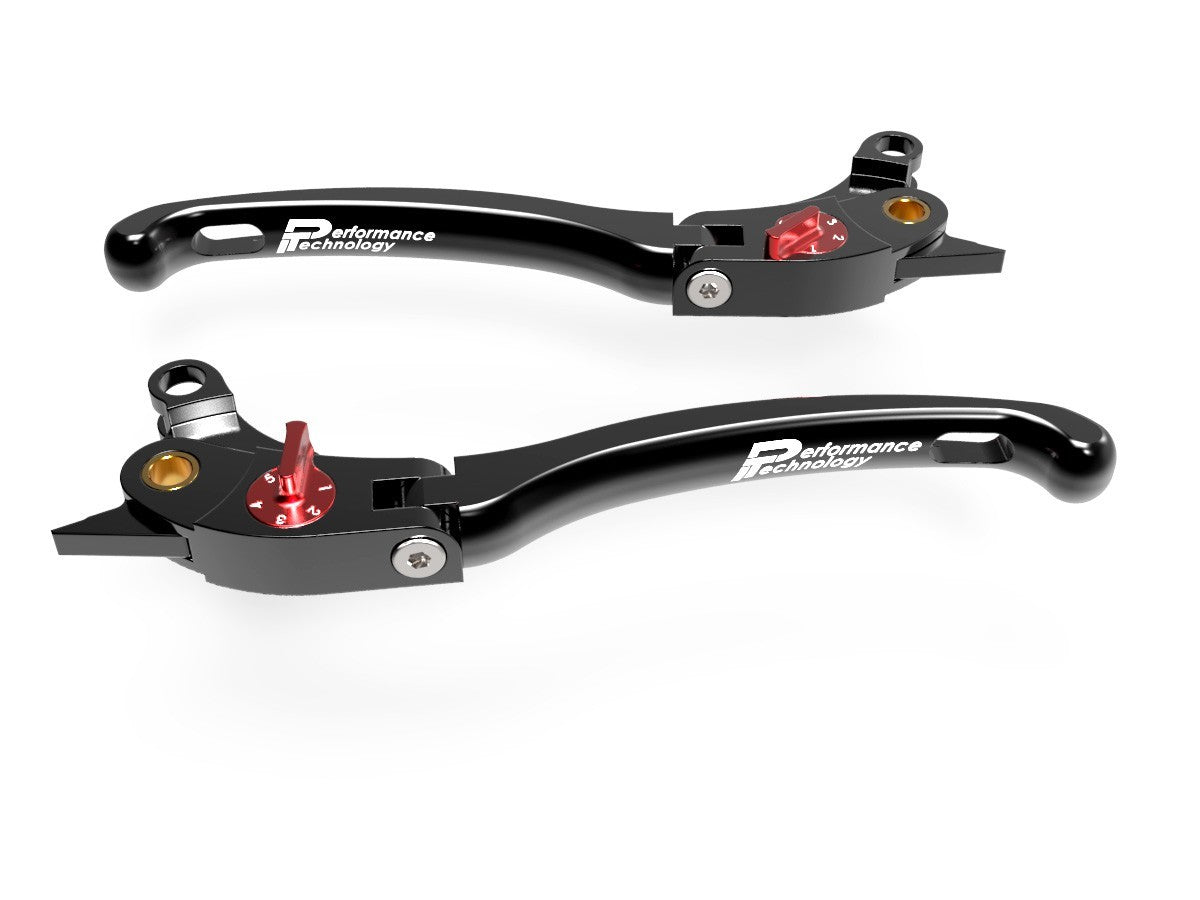 Ducabike DBK LE02 Brake / Clutch Adjustable Levers Eco GP 1 - BLACK-BLACK