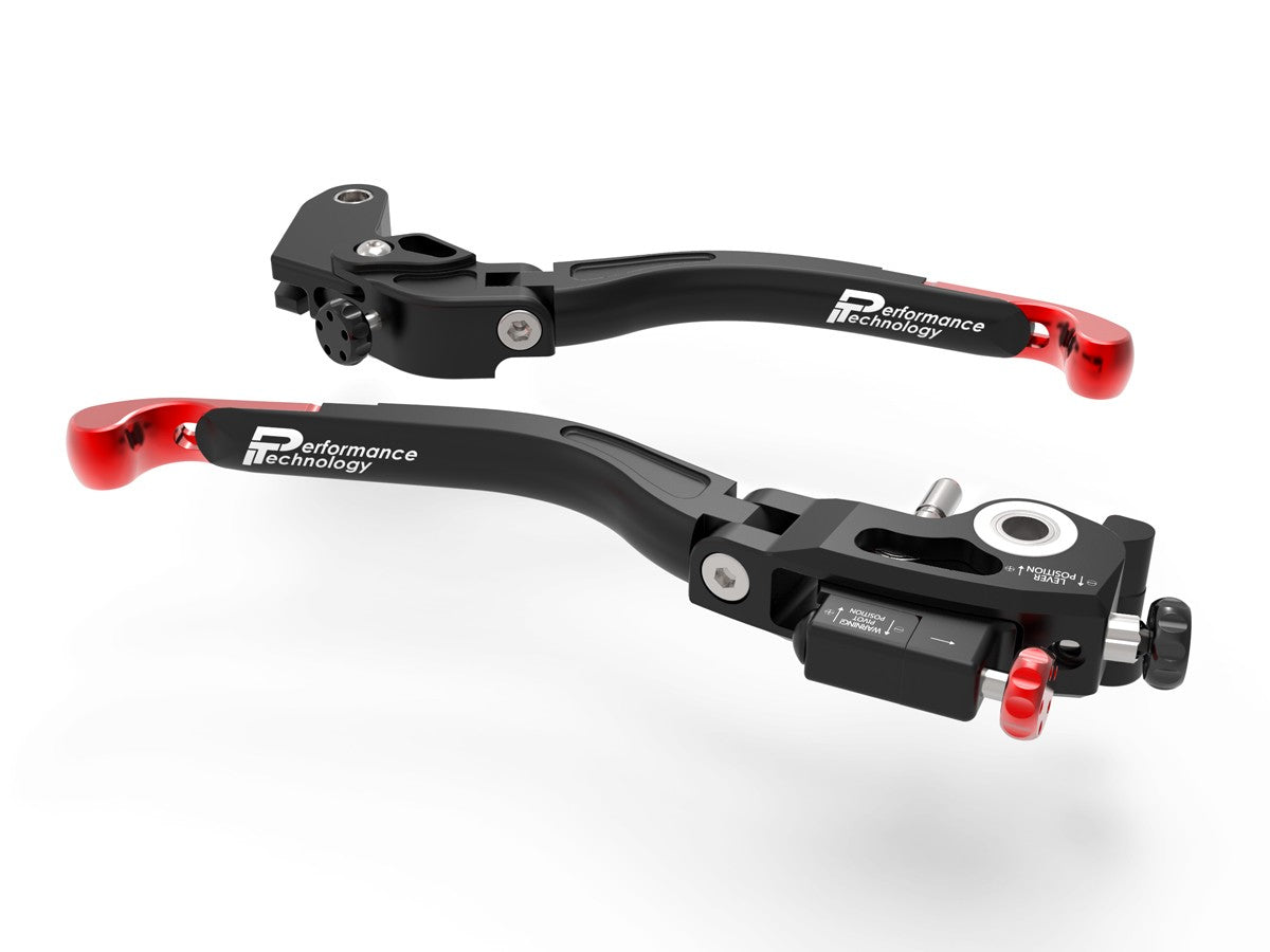 Ducabike DBK L21 Ultimate Honda Brake + Clutch Levers Double Adjustment - BLACK-RED