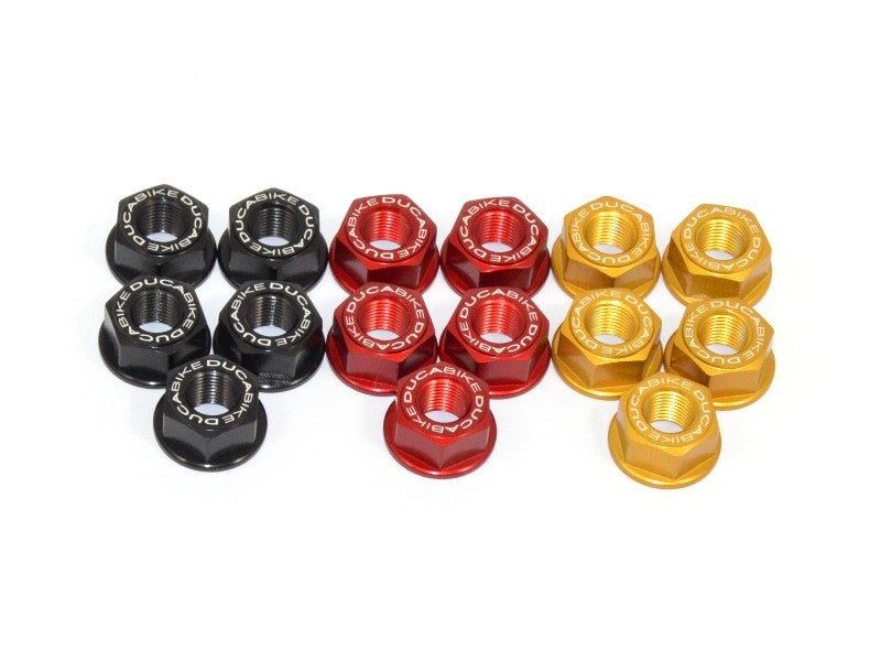 Ducabike DBK 5DSB03 Nuts Set Rear Sprocket Carrier - RED