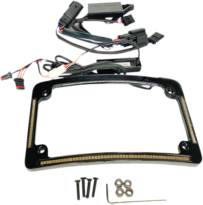 Custom Dynamics Radius License Plate Frame - Black