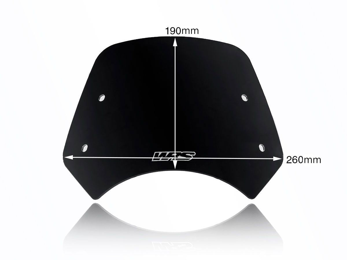 WRS Sport Windscreen Benelli Leoncino 500 2017-2024 / Leoncino 500 Trail 2021-2026