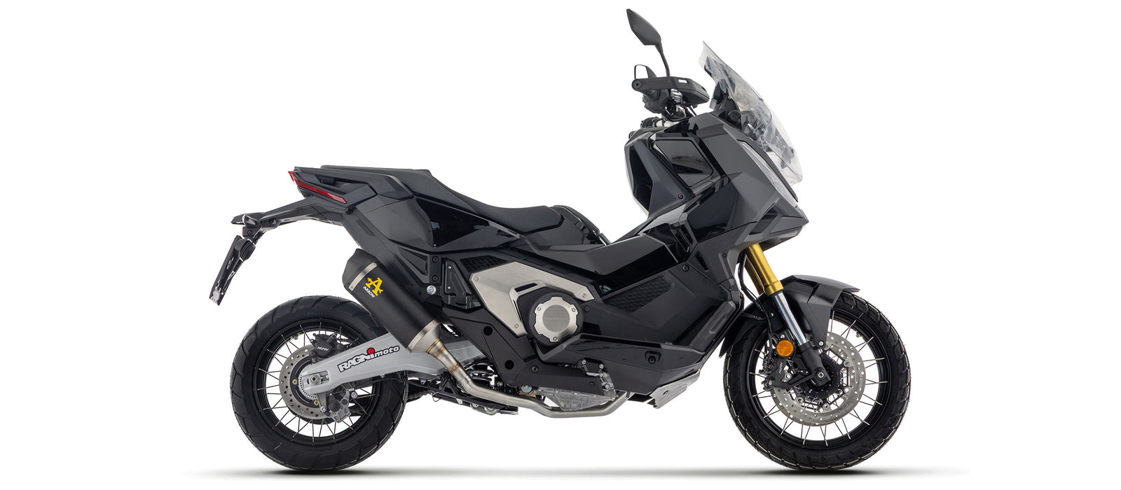 Full System With Race-Tech Aluminium Dark" Slip On - Short Version"