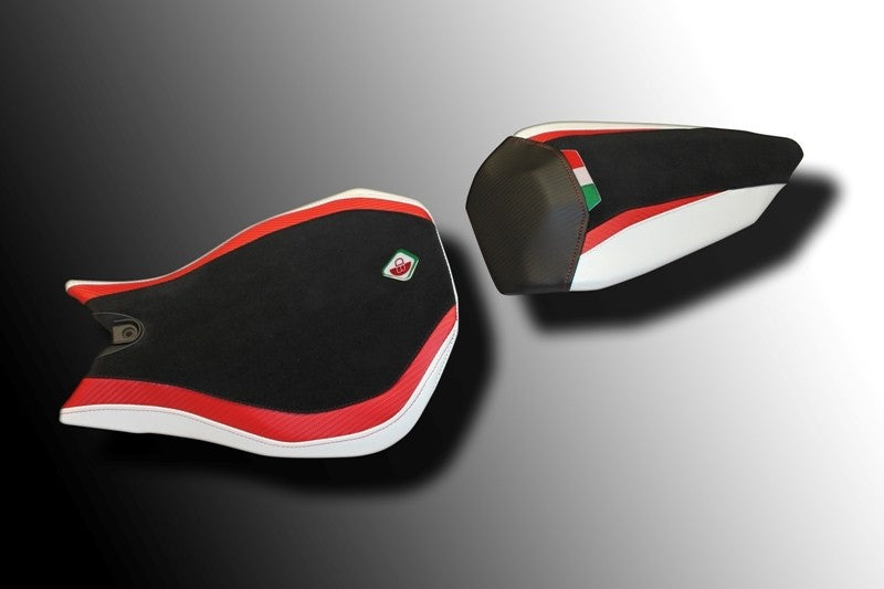 Ducabike DBK Cs119901 Panigale 899/1199 Seat Cover - BLACK-RED-WHITE