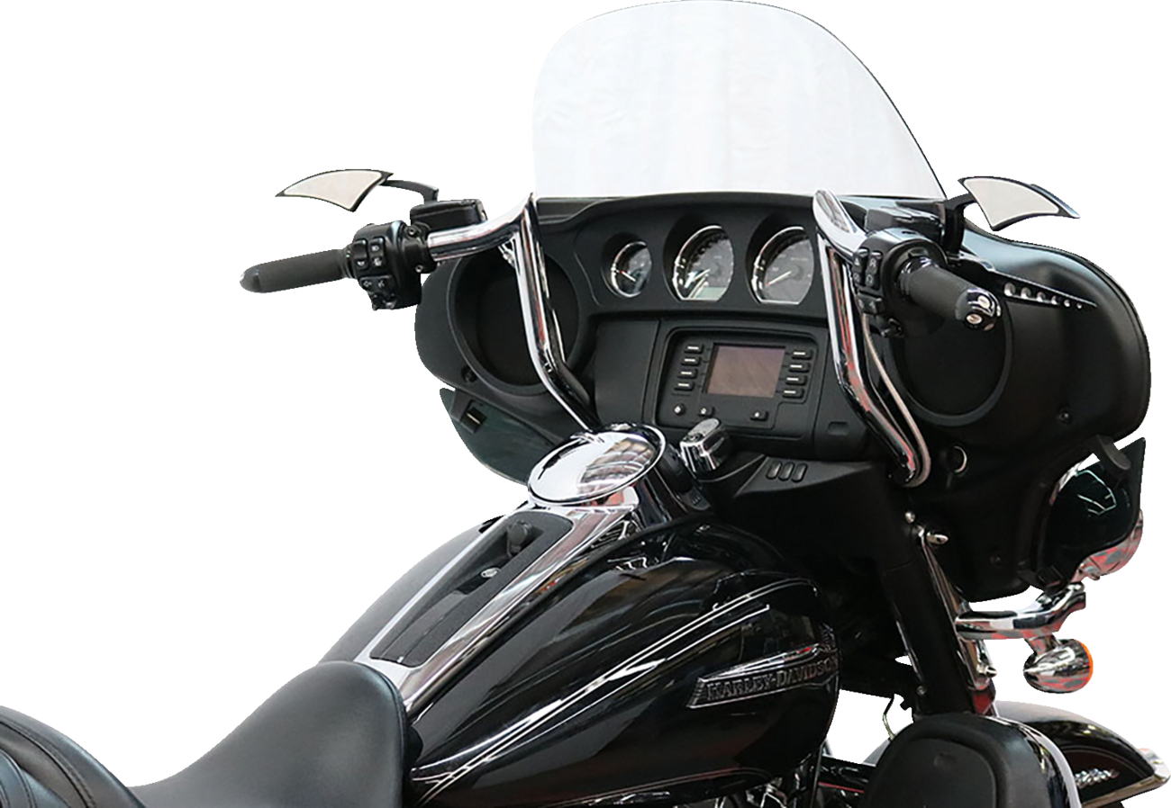 Paul Yaffe Bagger Nation Pre-Wired Handlebar - Monkey Bar - 10" - Chrome