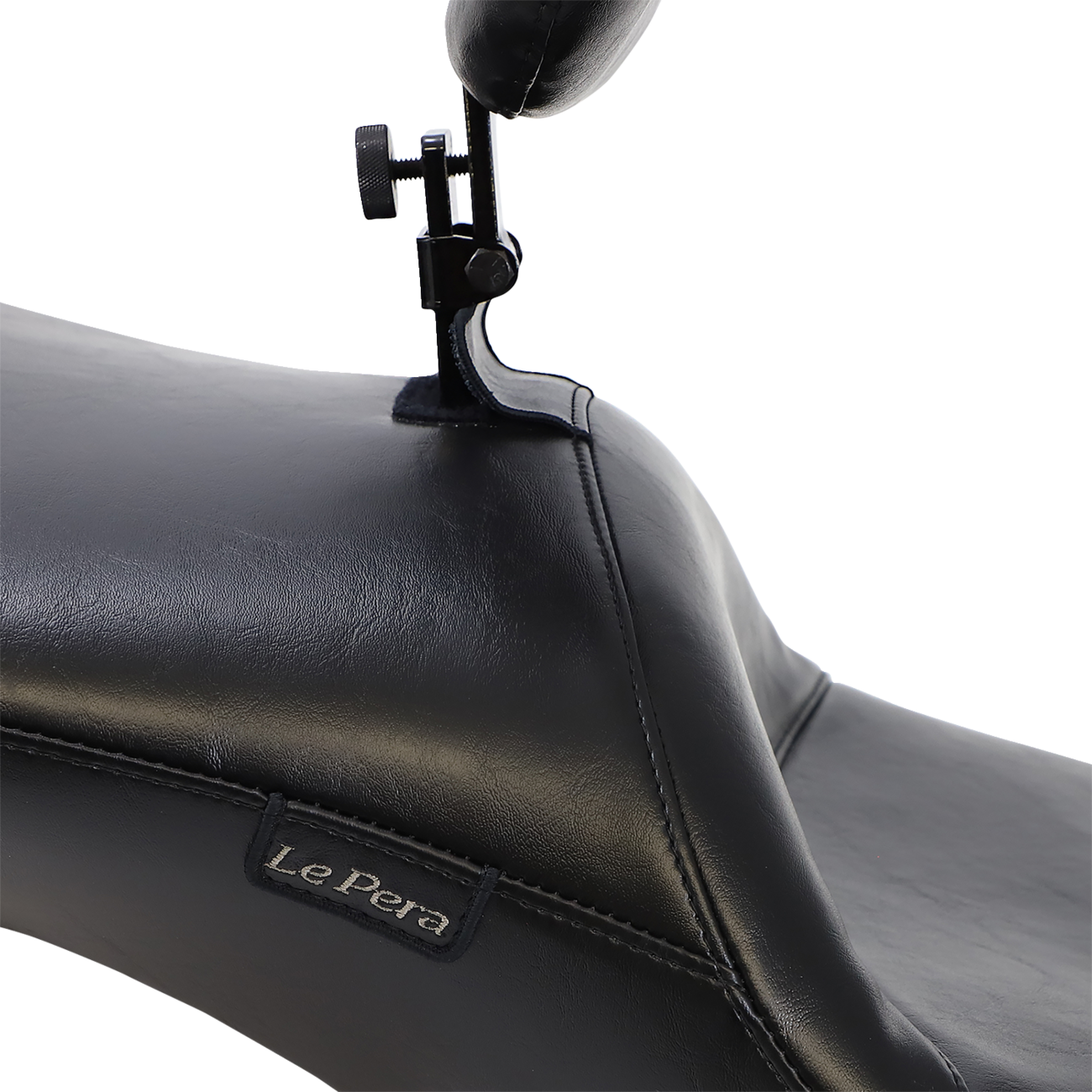 Le Pera Maverick Daddy Long Legs Seat - With Backrest - Black - Smooth - FL '08-'23