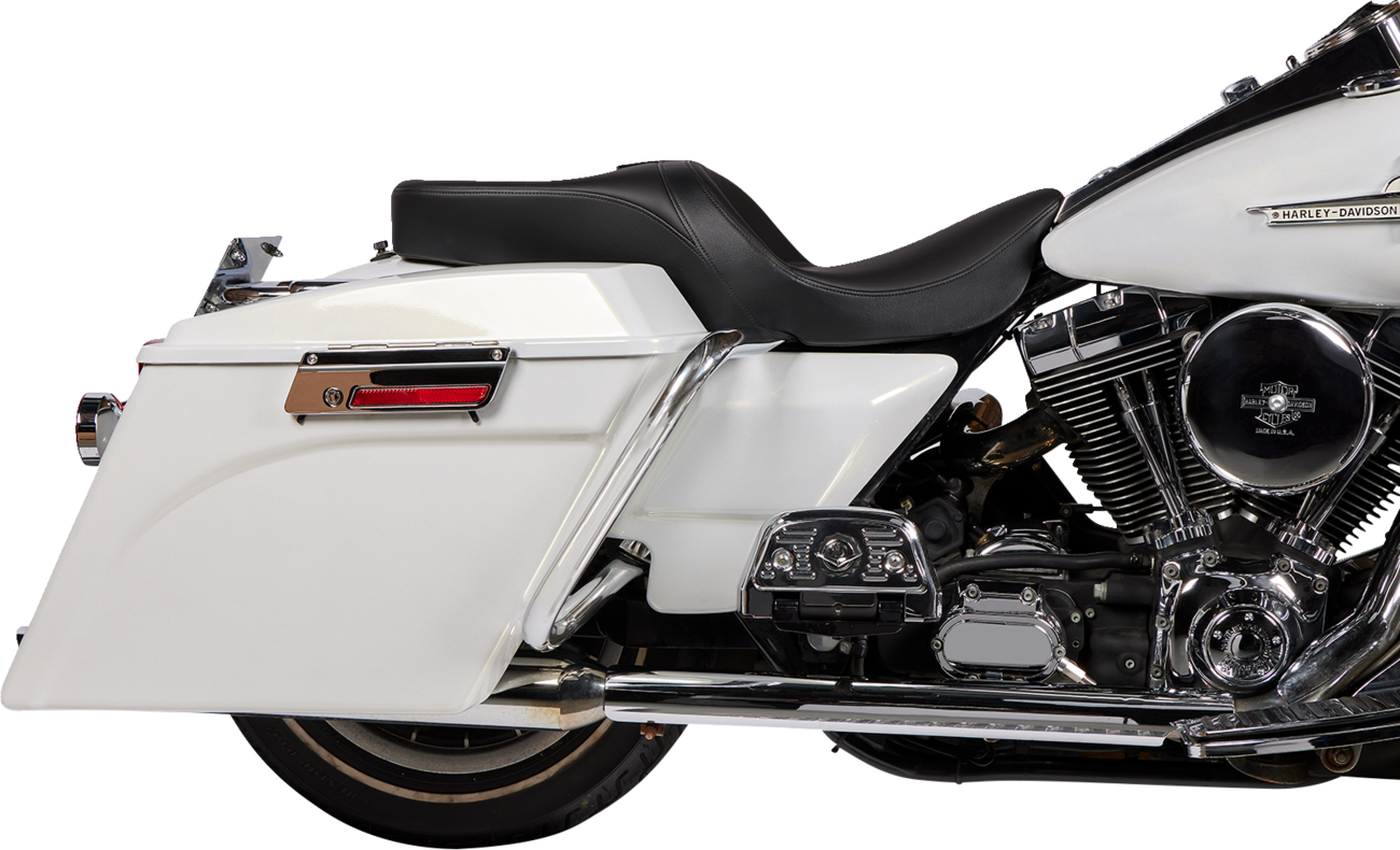 Drag Specialties Seats Freedom Seat - Solar Leather - Black - FLH '97-'07
