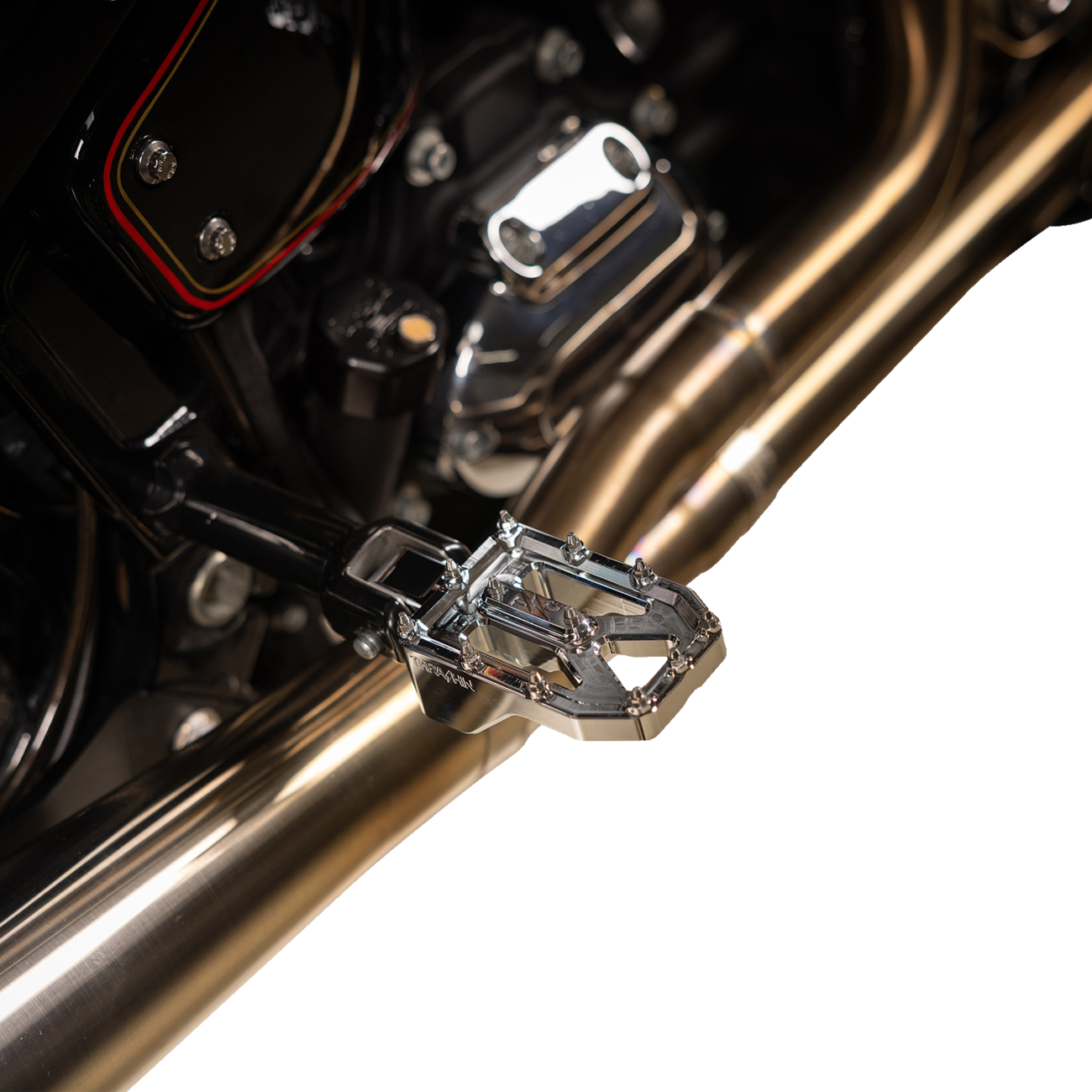 Thrashin Supply CO. Aggressor Foot Pegs - Rear - Chrome - HD '72-'25