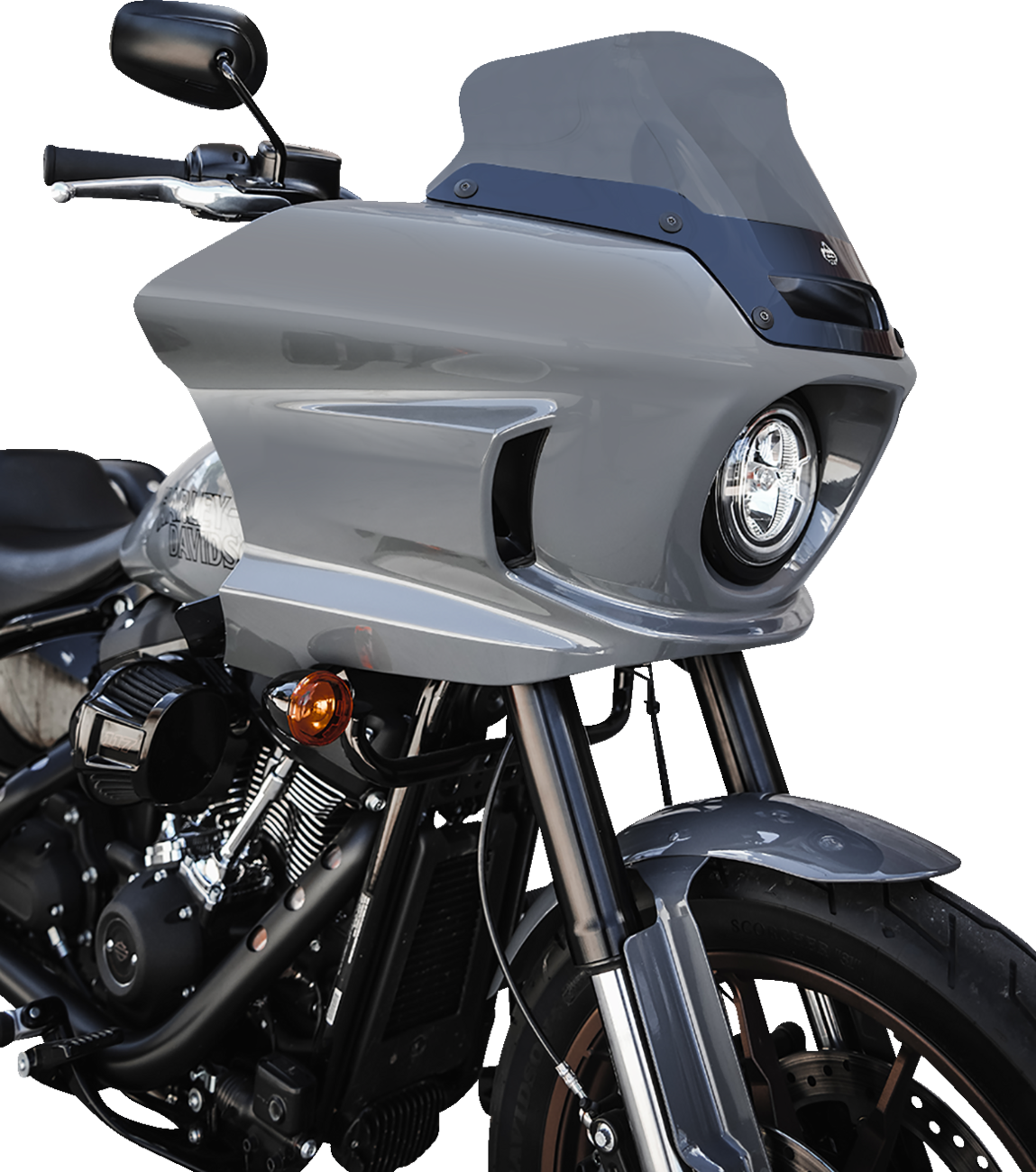 Klock Werks Flare® Windshield - 6" - Dark Smoke - FXLRST