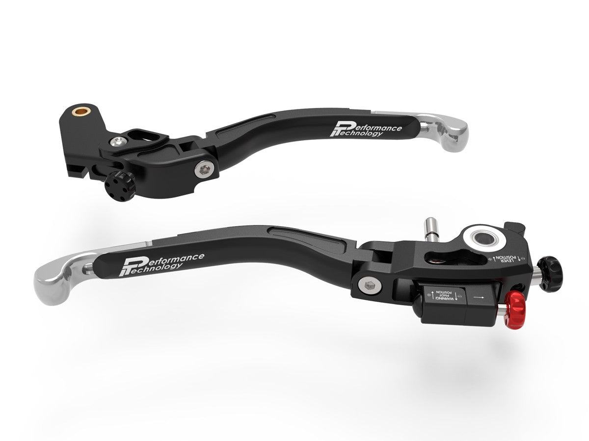 Ducabike DBK L27 Ultimate Aprilia Brake + Clutch Levers Double Adjustment - BLACK-SILVER