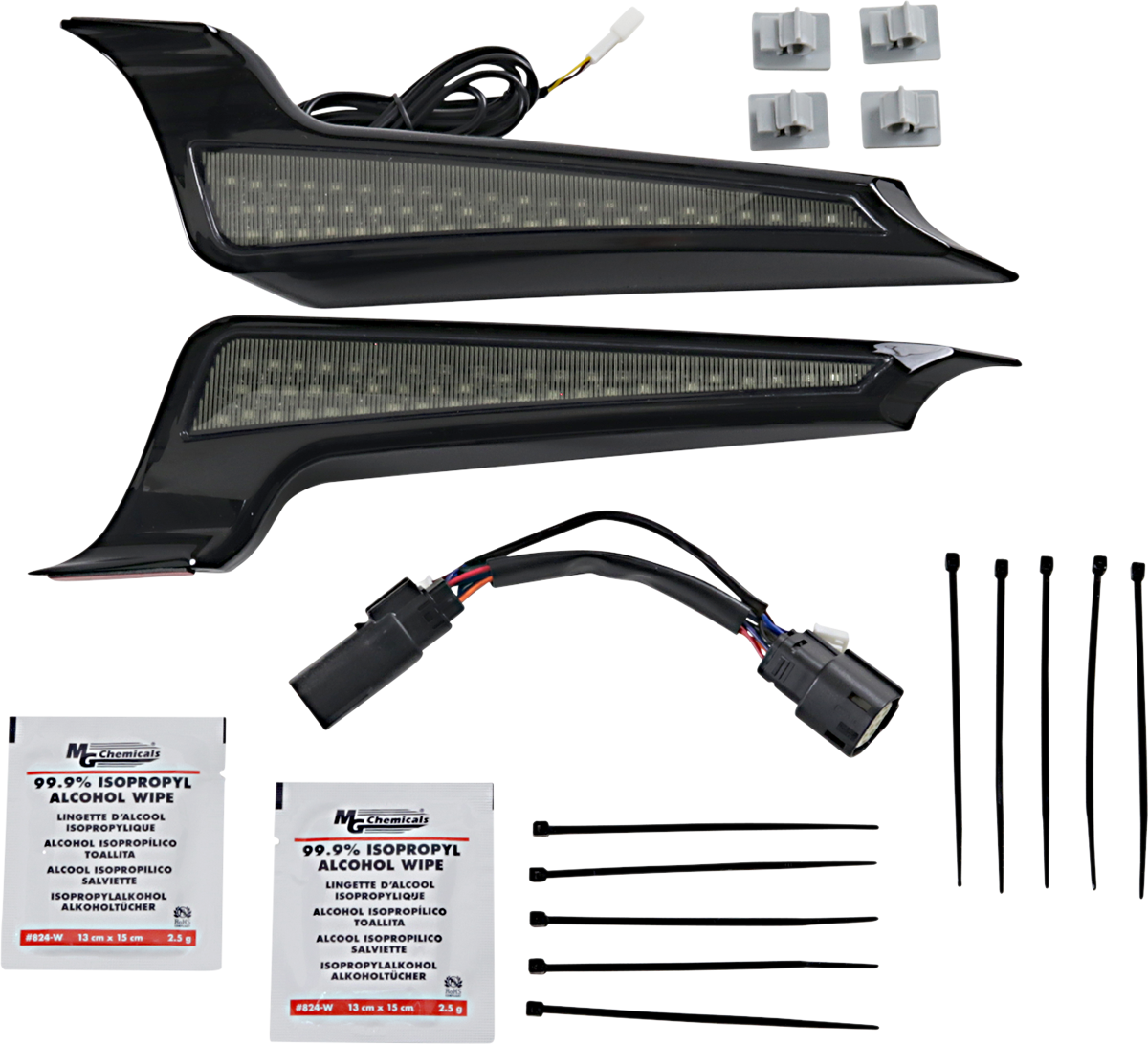 Custom Dynamics Fascia LED Light Panels - Black/Smoke